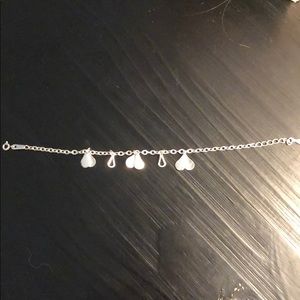 Silver charm bracelet